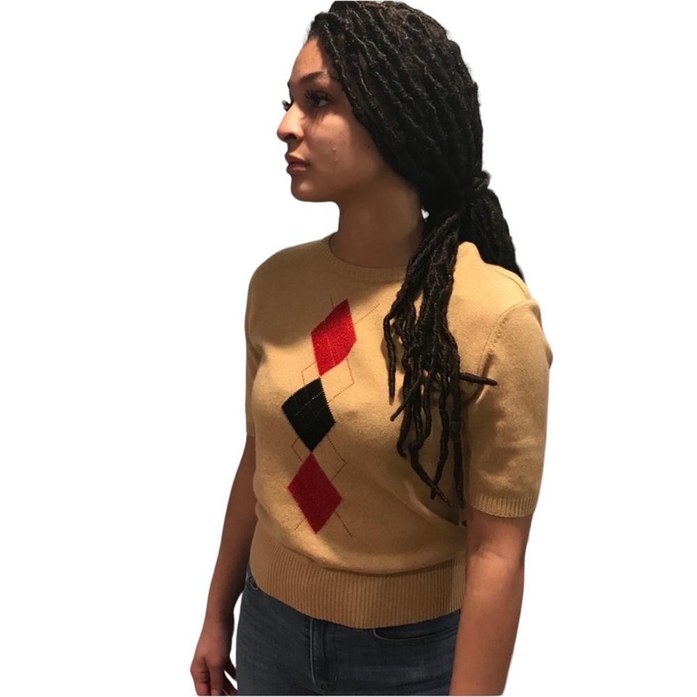 ESCADA Cashmere Blend Argyle Sweater